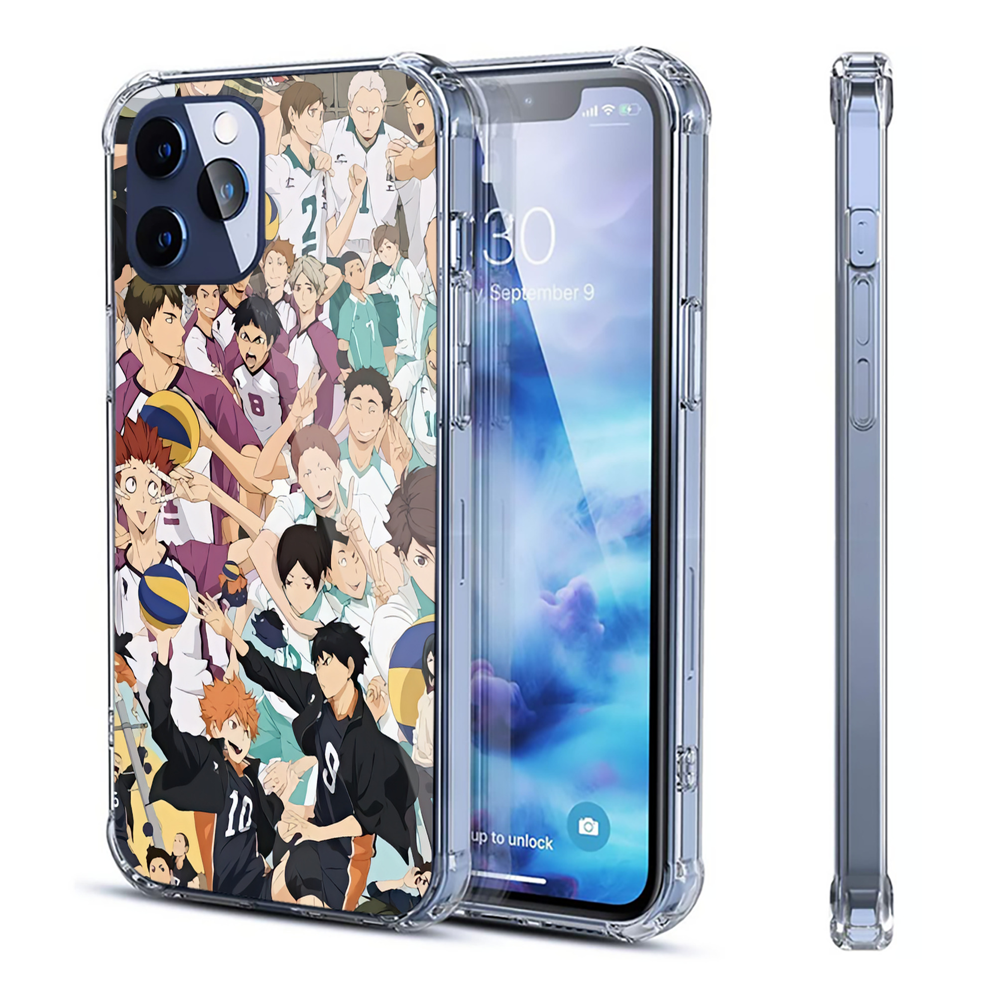 （画像用） ハイキュー!! Haikyu!! 【iPhone 12シリーズ対応】透明スマホケース（クリアソフトケース）